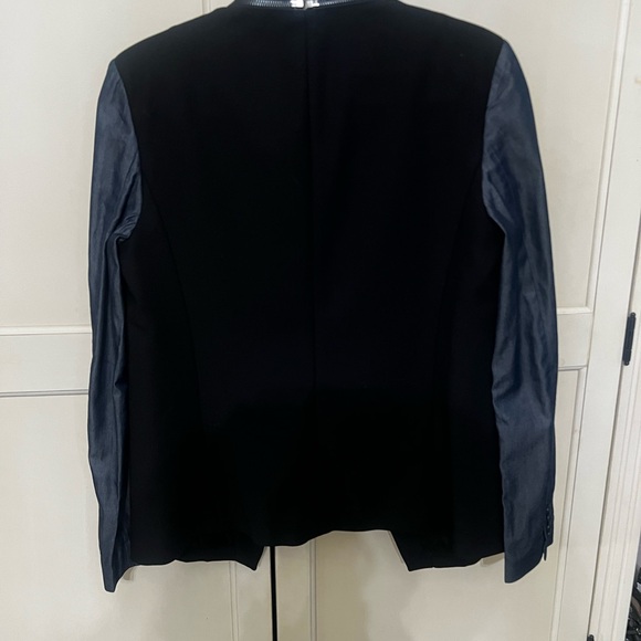 Tibi black and denim blazer - Picture 2 of 5